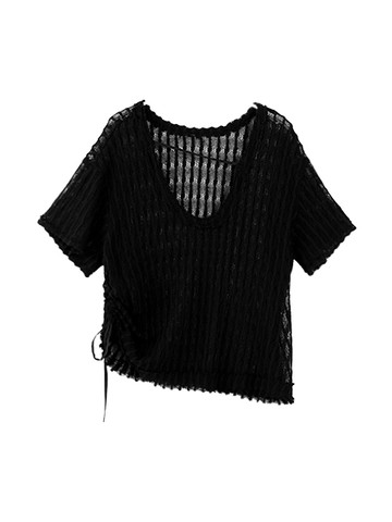 v領針織短衣(J052LC011CA) - JUJURY COLLECTION