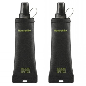 Naturehike 挪客 云泉TPU軟水壺  活力黑  2個  250ml
