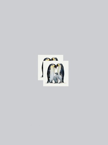 Emperor Penguins Tattoo Sticker Pair 2 Sale