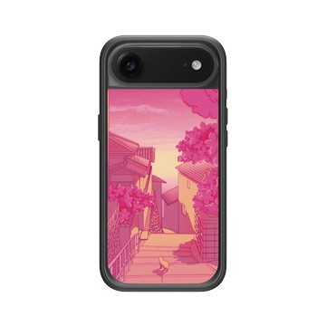 iPhone Air Mod NX -邊框背蓋組合 (相機按鈕) 黑 - Denise Rashidi (Surudenise) - 櫻花貓咪