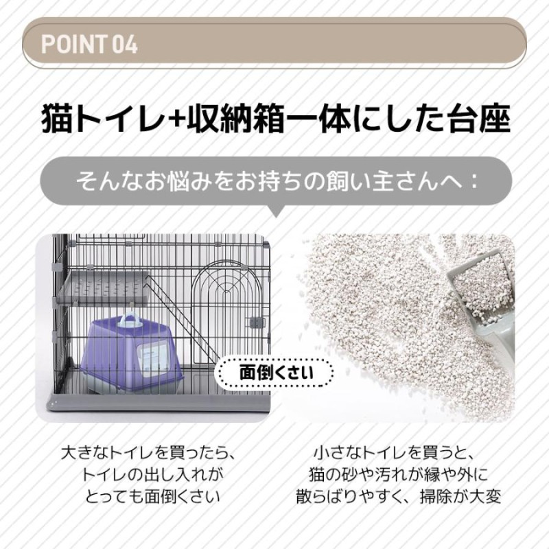 新色追加【トイレ付き】猫 ケージ キャットケージ ケージ 猫 専用