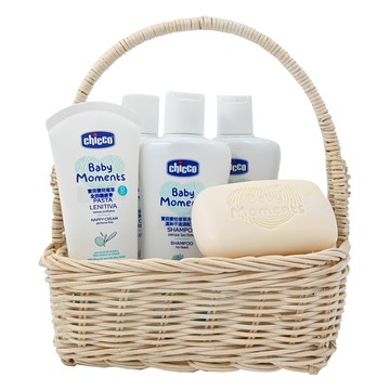 chicco 寶貝植萃呵護提籃禮盒  1組
