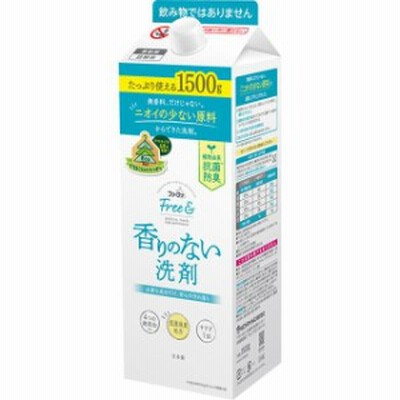 ファーファ フリー＆ 香りのない洗剤 超コンパクト液体洗剤 無香料 エコパック 詰め替え 1500g