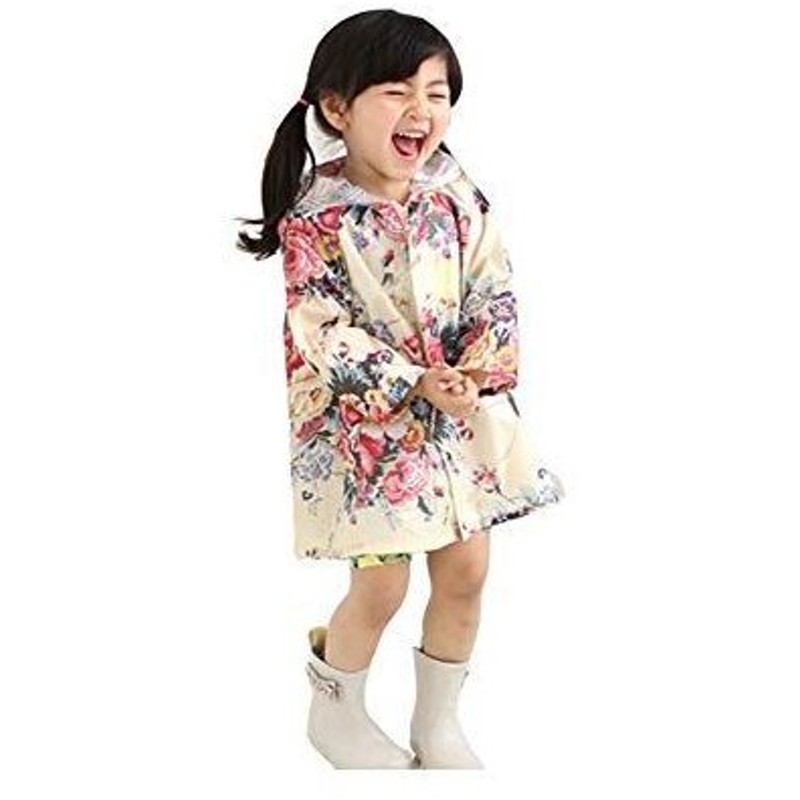 Ymgot キッズ レインコート 女の子 レイン ポンチョ 花柄 子供 カッパ 雨具 Xl 1 130cm 通販 Lineポイント最大0 5 Get Lineショッピング