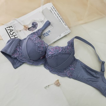 【曼黛瑪璉】蕾絲提托內衣 E70 罩杯(暗灰紫)