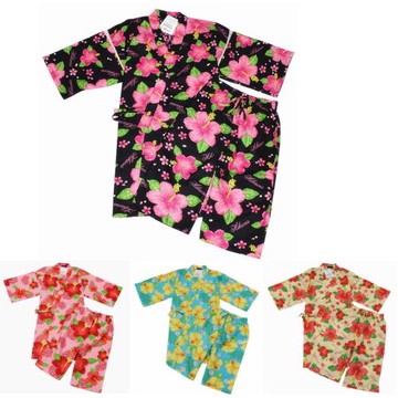 出口原單純棉泡泡棉甚平和服浴衣袍子短褲套裝日式睡衣家居服2-2