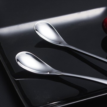 咖啡匙小勺攪拌勺牛奶餐具韓版湯匙杯子西餐奶湯奶茶店長柄勺子