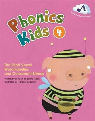 New Phonics Kids 4: The Short Vowel Word Families and Consonant Blends (with Caves WebSource) (1版) Su-O Lin、Rene Hsieh  敦煌