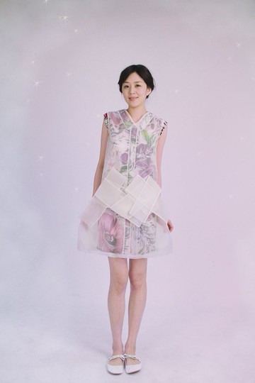 Ianthine烏干紗洋裝