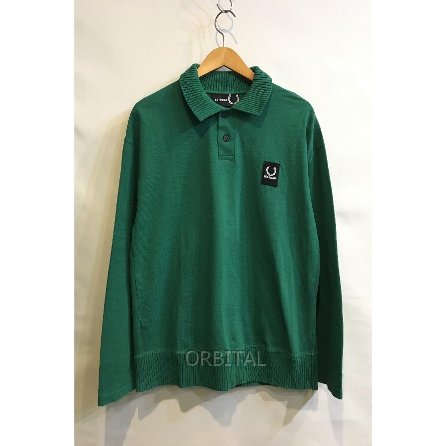 トルコ製 FRED PERRY フレッドペリー 無地 長袖ポロシャツ
