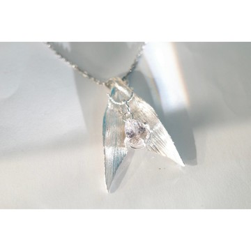 莓飾(現貨)美人魚魚尾吊墜 項鍊 S925銀 銀飾 彩色寶石 禮物