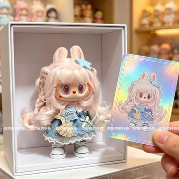 拉bubu復古理髮店系列娃衣一二三代17cm絲絨午後星星牛仔紗裙套裝生日禮物 禮物