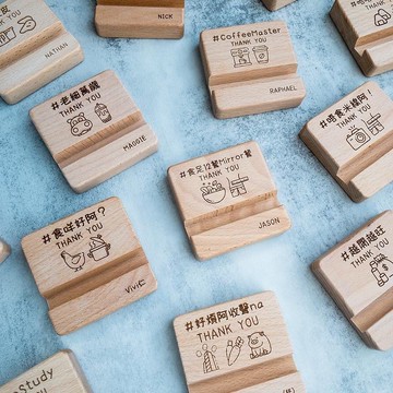 【客製化禮物】手機座/名片座 生日 交換禮物 散水