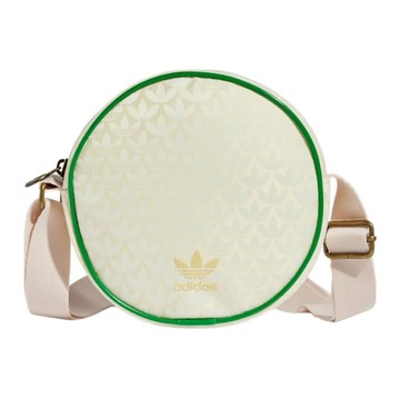 adidas 愛迪達 ROUND BAG 斜背包 IS3008 1.5L  米色  1個