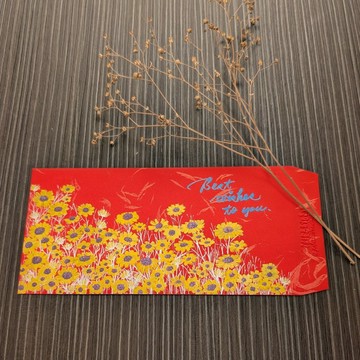 結婚生日新年紅包 / 雛菊花海02 / 親筆手繪 非燙金