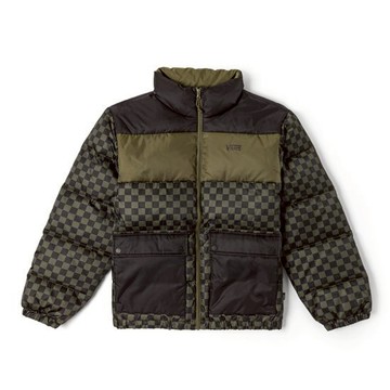 黑/軍綠羽絨外套