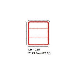 【龍德】 LD-1025(紅)自粘性標籤 21x26mm/包【APP滿額下單4%點數(單一帳號最高1000點)】7/31止