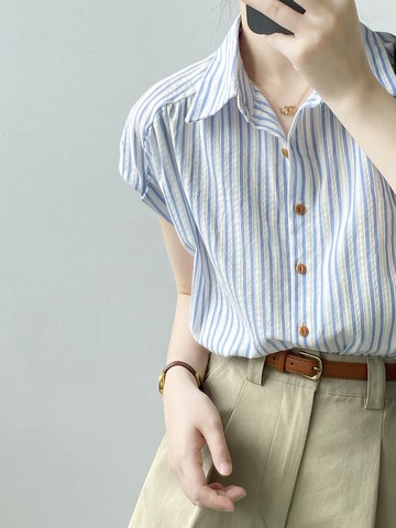 【設計師款】奧斯汀書會條紋襯衫-5971