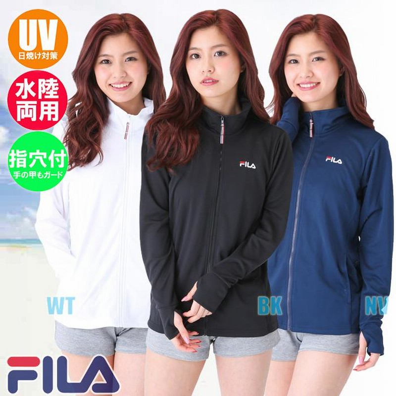 FILA フィラ レディース 水陸両用ラッシュガード メッシュUVジャケット