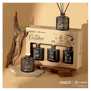 【FLAVOUR × SNOOPY】史努比 聯名香氛擴香禮盒-三入組(ORIGINAL/OUTDOOR)