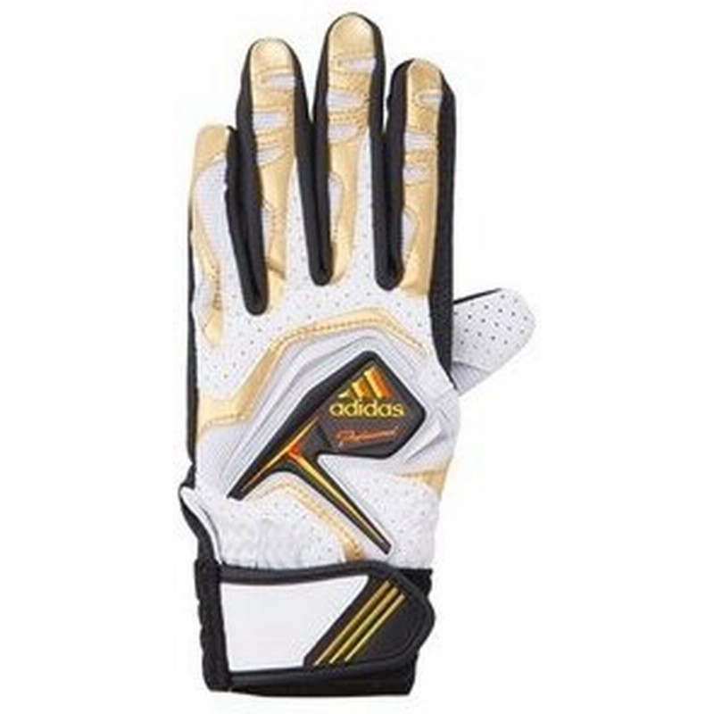 Adidas アディダス Do245 Adidas Professional バッティンググローブjr 両手用 F ホワイト メタリックゴールド M 18 19cm 通販 Lineポイント最大0 5 Get Lineショッピング