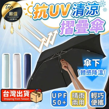 交通戶外必Buy 【超輕量】抗UV輕涼摺疊傘 晴雨傘 陽傘 折疊傘 HORG31