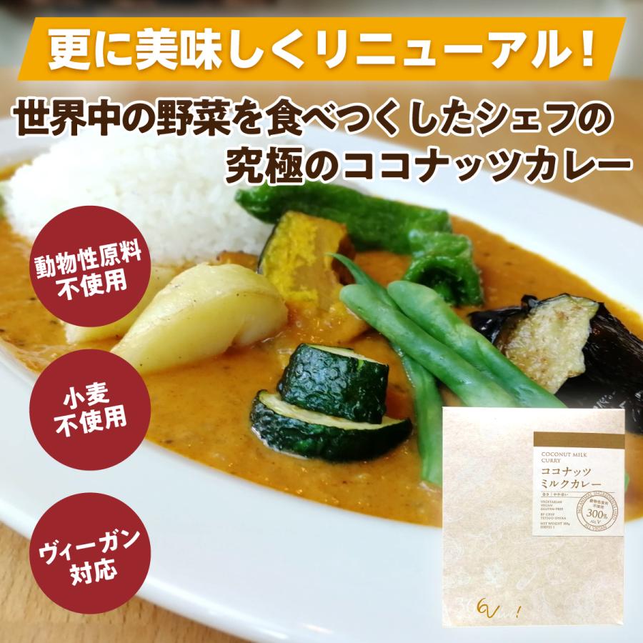 高級 ココナッツカレー 180×10パック│グルテンフリー ベジタリアン対応 ヴィーガン対応 プレゼント ギフト 内祝い 無添加 レトルトカレー カレー 野菜