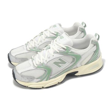 New Balance 休閒鞋 530 男鞋 女鞋 金屬銀 馬賽克綠 拼接 緩衝 復古跑鞋 NB 情侶鞋 U530SEB-D