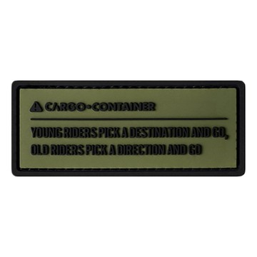 CARGO container 工業風徽章 CC. SOLID PATCH.D  D款 軍綠色  1個