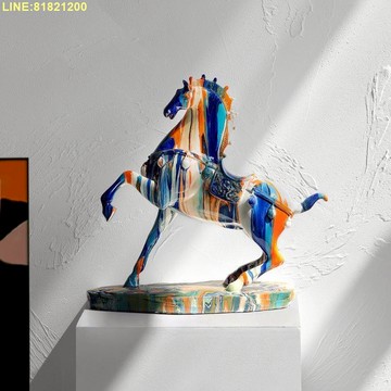 擺件 馬年擺件 辦公室擺件 開業送禮擺件 裝飾擺件 輕奢工藝品高檔馬書桌面擺件北歐客廳辦公室書房裝飾喬遷新居禮物