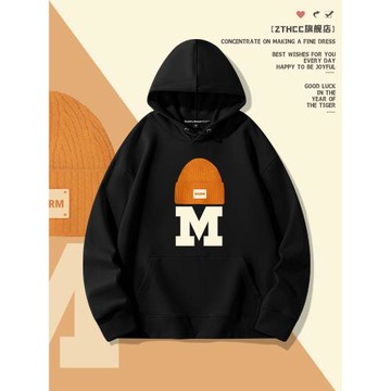 美式復古衛衣男連帽春秋季潮牌新款男生薄款長袖男生外套休閑衣服