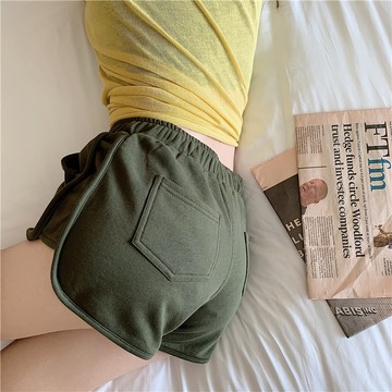 韓版新款素色寬鬆拉繩真理褲【P116】