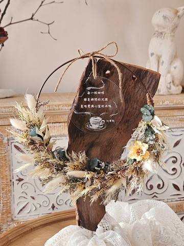 原創客製/乾燥/永生/花圈/聖誕節禮物