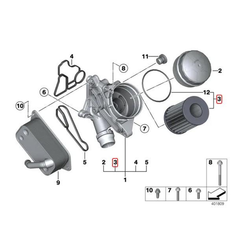 純正OEM Hengst製 BMW F32 F36 F30 F31 F34 420i 428i 320i 328i ActiveHybrid3  エンジンオイルエレメント 11427640862 11428683204 | LINEショッピング