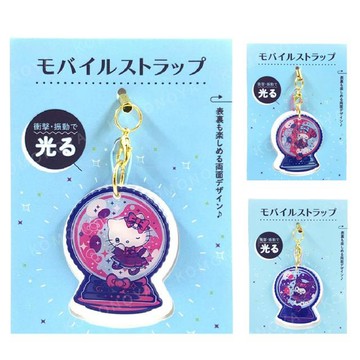 小禮堂 Sanrio 三麗鷗 造型發光手機吊飾 (眨眼款) Kitty 美樂蒂 酷洛米