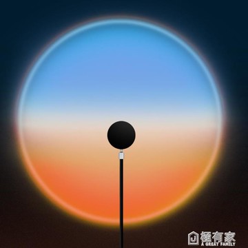 破曉燈氛圍感日落燈夕陽網紅落日燈mini臥室拍照補光黃昏投影彩虹 99購物節