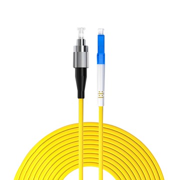 山澤 工程電信級單模單芯光纖跳線 LSZH外被 高性能陶瓷插芯 插入耗損≤0.2dB 黃色  1條  3m