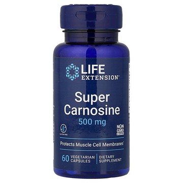 Life Extension, 超級肌肽，500 毫克，60 粒素食膠囊