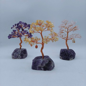 水晶樹　紫水晶原礦水晶樹　不含綠色底盤