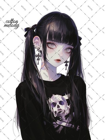 original sticker no.1738 人物貼紙 原創貼紙 人物貼紙 女孩貼紙 原創人物貼紙