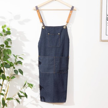 丹寧風 牛仔布質感工作圍裙 NITORI宜得利家居