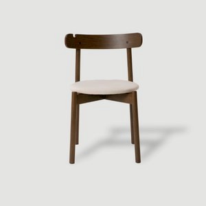 PODIUM PLUS櫸木餐椅 深木 白色