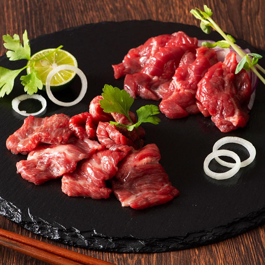 ふじ馬刺し 上赤身と中トロの詰合せ（中トロ100g・上赤身100g×2） 馬肉 冷凍 お肉 食品 お取り寄せグルメ ギフト 贈り物 お歳暮 お中元 内祝い お祝い