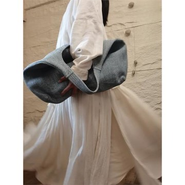 針解ZJ南山系列編織大包壺低奢小眾不撞款東方里布手工織布苧麻輕