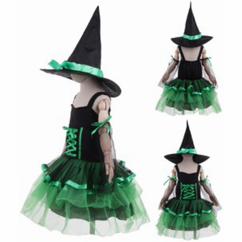 ハロウィン 衣装 コスチューム コスプレ 仮装 女の子 小学生 保育園 かわいい 魔女 ウィッチ 帽子 魔法使い かわいい 1 130 グリーン 通販 Lineポイント最大1 0 Get Lineショッピング