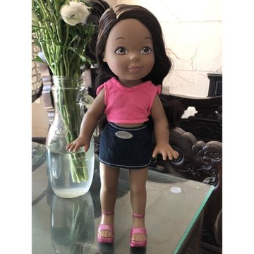 出口兒童女孩過家家可換裝仿真可洗澡35cm濃密長發可愛洋娃娃玩具