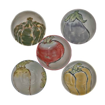 bloom 繪手紙小丼碗  繪手紙  5個