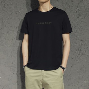 潮牌夏季韓版潮流絲光棉短袖T恤男寬松大碼休閑半袖純棉體恤上衣