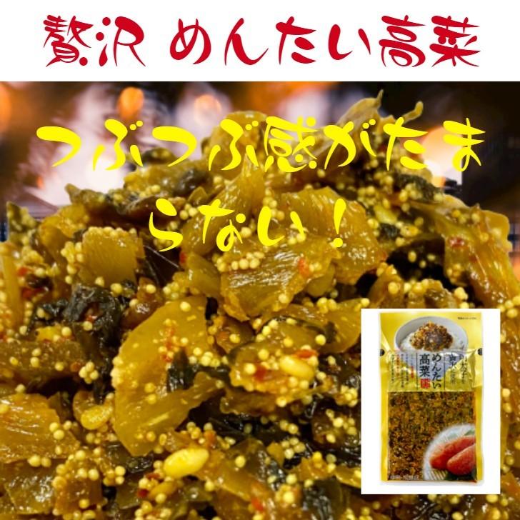 九州産高菜使用 贅沢明太高菜 100g×2袋 辛子高菜 からし高菜 めんたい高菜 漬物 福岡 博多 国産 ポイント消化 送料無料