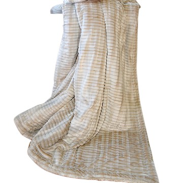 INDIAN 印地安 3D仿貂毛雙人羊絨毯  180 x 210cm  金色